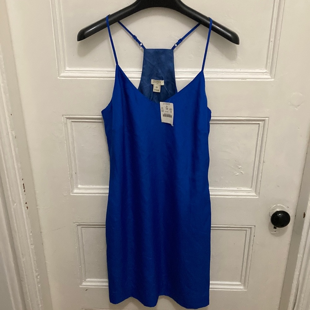 NWT J. Crew Factory blue summer dress, size 00